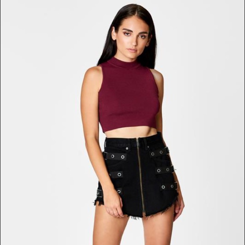 LF Carmar Black Beatrice Denim Skirt